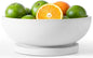 Decorative Concrete Fruit Bowl for Kitchen Counter – Elegant Pedestal Bowl with Smooth Finish for Home Decor | Handcrafted Key Bowl for Entryway Table, Coffee Table | 10.5in W x 4.25in L