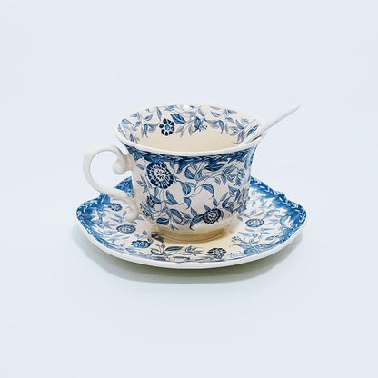 Bone China Tea Cup and Saucer Set by STAREARTH