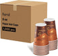 Karat 8 oz Coffee Cups, Café Theme Disposable Paper Hot Cups, 1000ct | C-K508 by Karat