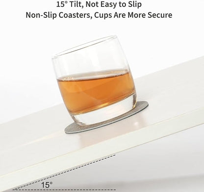 Faux Leather Drink Coasters - Image 3