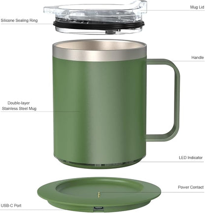 Self Heating Coffee Mug, USB Heating Mug - Image 6