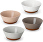 MALACASA Soup Bowls, Ceramic Salad Bowls Set of 4, 35oz Ceramic Bowls for Ramen, Cereal, Fruit and Pho, Microwave & Dishwasher Safe, Speckled Deep Bowls, Multicolor