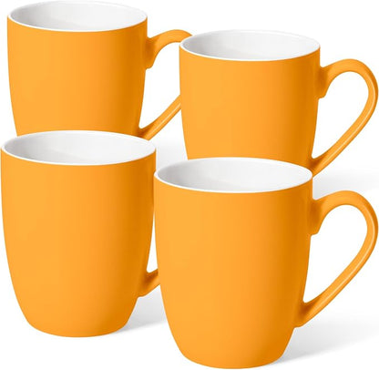 Urbanstrive 16 oz Large Coffee Mugs Set of 4 Ceramic Coffee Mug White Coffee by Urbanstrive