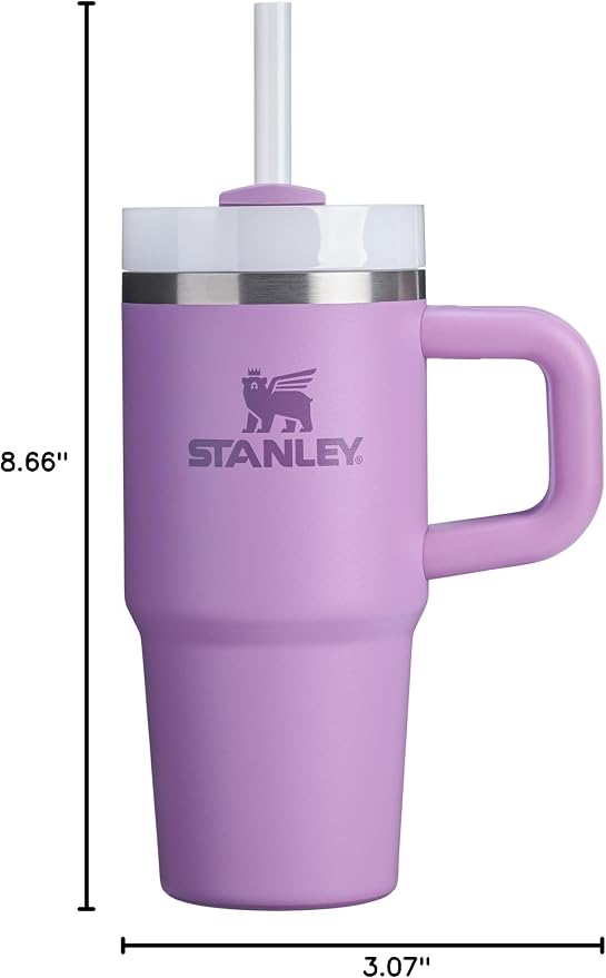 STANLEY Quencher H2.0 Flow State Tumbler, 14 oz, Lilac | Handle and Straw | - Image 12