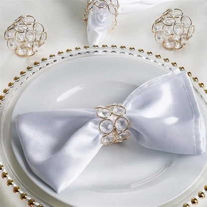 Efavormart 4PCS Bling Glass Crystal Gem Napkin Rings - Image 9