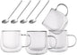Double Wall Glass Coffee Mugs 10 Oz by Unknown