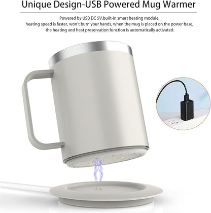 Coffee Warmer with Mug Set, Self Heating Coffee Cup, USB Powered Heated Mug - Image 3