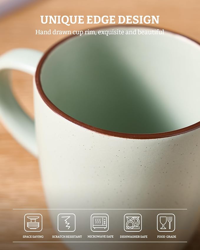 famiware Mercury Coffee Mugs 13 oz, Coffee Mugs Set of 8 - Image 4
