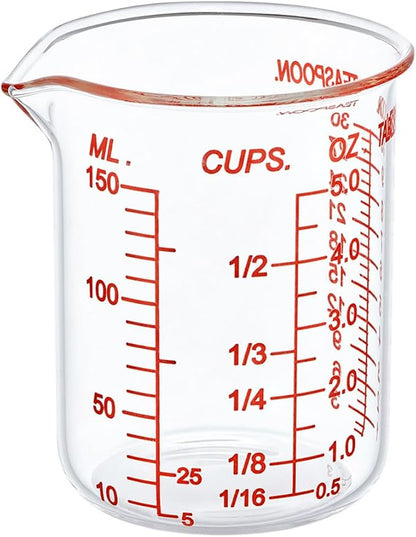High Borosilicate Glass Measuring Cup-V-Shaped Spout，Glass Measuring Beaker by AckersBORO33