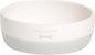 Pearhead Ceramic Bone Appétit Dog Bowl, Holds 2 Cups, Stoneware Food and Water Dish, Grey and White Pet Feeder, Small/Medium