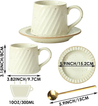 Vintage Ceramic Tea Cup and Saucer Set - Image 2