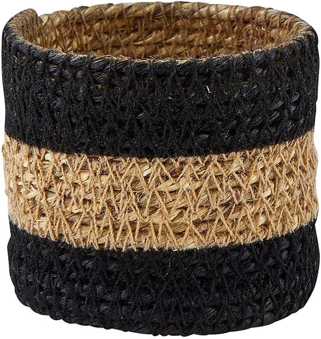 Santa Barbara Design Studio Napkin Ring Set Natural Seagrass Rings - Image 2