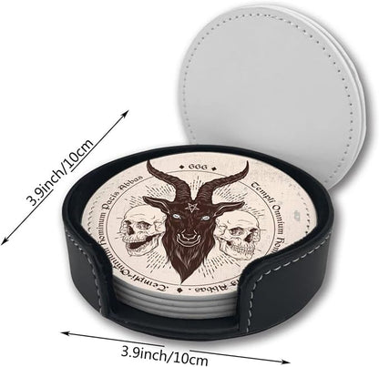 Satan Goat Skull Coasters for Drinks - Image 3