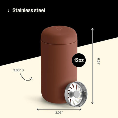 Fellow Carter Move Ceramic Lined Travel Coffee Mug 12 oz Stainless Steel | No - Image 4