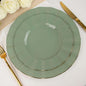 Efavormart 9" Salad Plates – Set of 10 Plastic Dusty Sage Green Round by efavormart