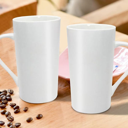 20 oz White Ceramic Coffee Mugs, Large Tall Coffee Mug - Image 5