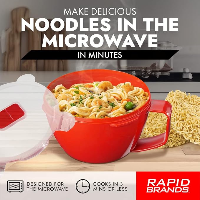 Rapid Soup Mug | Microwaveable Soup & Noodle Cooker | Enjoy Hot Soups Anytime | - Image 2