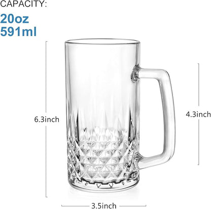 4 Pack Beer Mugs For Freezer, Double Wall Insulated Glasses – Freezer Mugs - Image 2