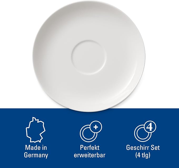 Villeroy & Boch For Me Espresso Cup & Saucer : Set of 2, Premium Porcelain - Image 4