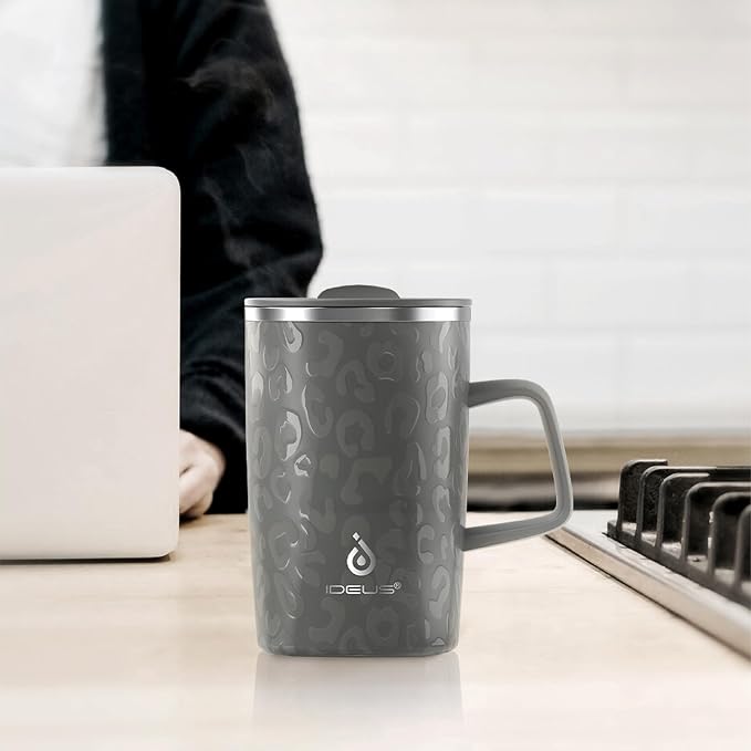 Ideus 16 oz Insulated Stainless Steel Coffee Mug - Image 7