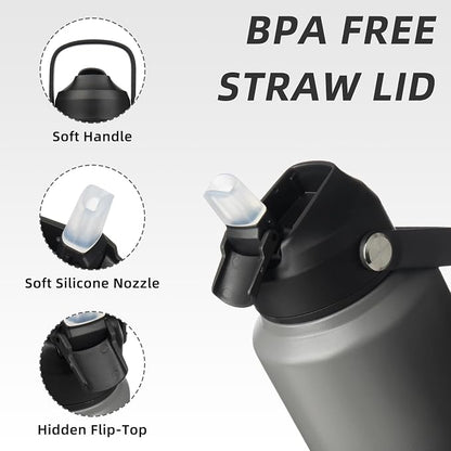 BJPKPK 40oz Insulated Water Bottle, Stainless Steel Bottle - Image 2