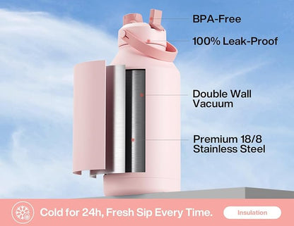 POWCAN 64 oz Insulated Water Bottle - Image 2