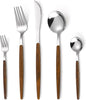 20-Piece Silverware Set with Cake Fork, Stainless Steel Flatware Cutlery Set by MetalServingUtensils