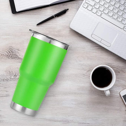 D·S 30 oz Lime Tumbler Double Wall Vacuum Insulated Travel Coffee Mug | Double - Image 6