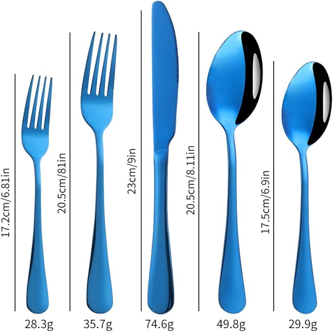 Stainless Steel Customized Flatware Set, Engraving Name Knife Forks Spoon - Image 2