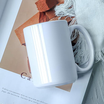 16 OZ Coffee Mug, Classic Blank Ceramic Cup - Image 4