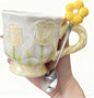 DTIUYIOP-Ceramic Coffee Mug 14oz/410ml Yellow Cute Flower by Unknown