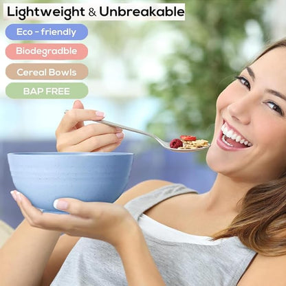 PUPOPIK Unbreakable Cereal Bowls 24 oz - Image 5