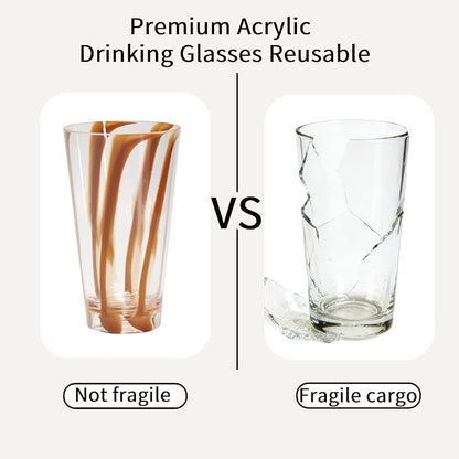 Plastic Cups Reusable 22oz Acrylic Glasses Drinkware - Image 9