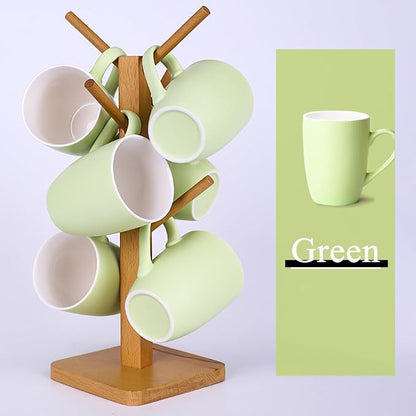Coffee Mugs Set of 6, 12oz Ceramic Coffee Mugs - Image 4