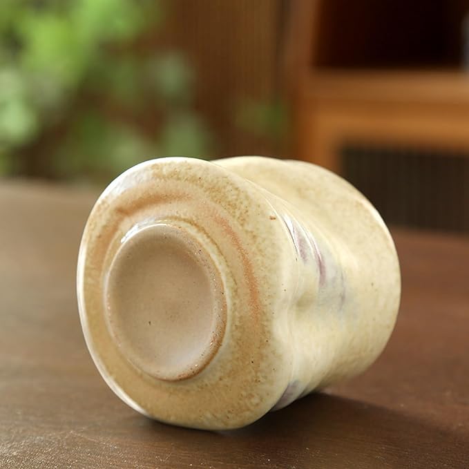 Unique Glaze Coffee Cups Set, Handleless Teacup Retro Coarse Ceramic Mugs - Image 7