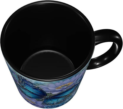 Yrebyou Butterfly Coffee Mug 11oz Ceramic Cup - Image 4