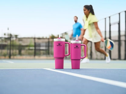STANLEY Quencher H2.0 Flow State Tumbler, 40 oz, Fuchsia | Handle and Straw | - Image 7