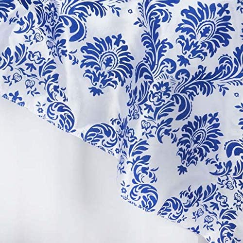 Efavormart 5pcs Royal Damask Flocking Square Tablecloth Overlay 60"x60" Square - Image 6