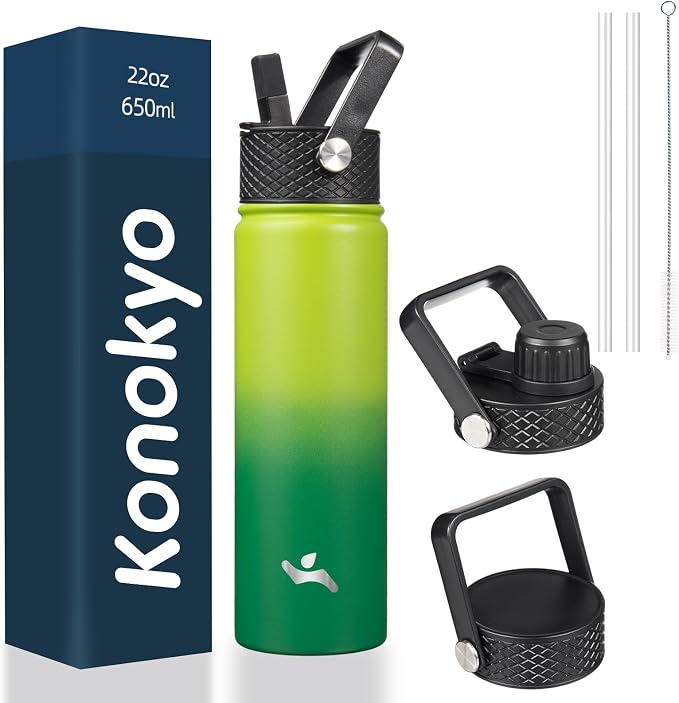 Konokyo 22 oz Insulated Stainless Steel Water Bottle by Konokyo