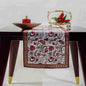 Prune Red Hand Block Print 100% Cotton Reusable Table Runner 16" X 106" Inches by Ridhi