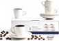 Bacimi® Espresso Cups and Saucers Set of 4 – 2.7oz Thick Barista Style by Bacimi