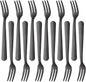 Oyster Fork Set of 12, 5.4 Inch Stainless Steel Cocktail Forks, 3 Tines Mini by KitchenDining