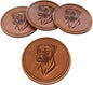 Dog Breed Leather Coasters – Premium Full Grain Table Protectors by Handmade