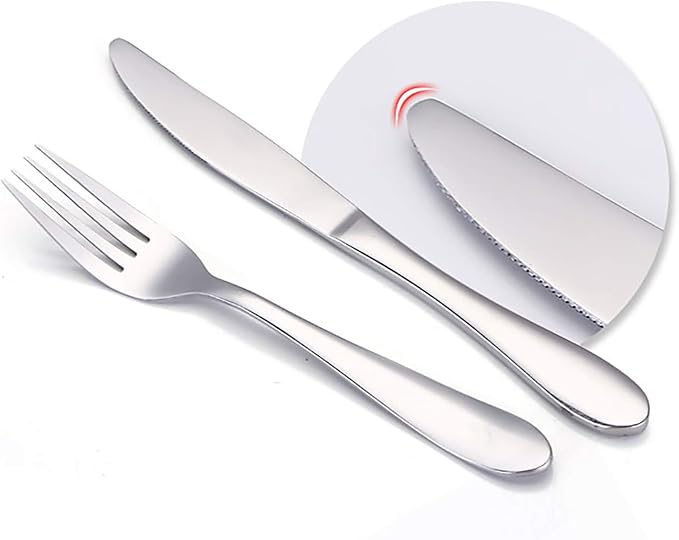 VANRA 4-Piece Children Knives Set Stainless Steel Kids Dinner Knife Child - Image 3