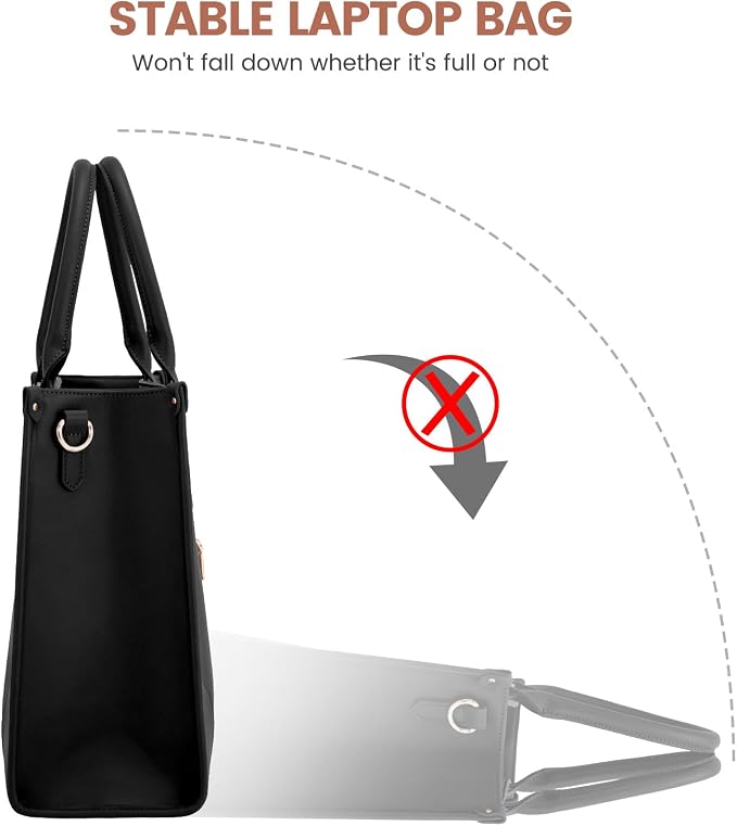 LOVEVOOK Laptop Bag for Women 15.6 lnch, Waterproof Laptops Tote Bags for Womens - Image 8