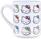 Silver Buffalo Sanrio Hello Kitty Faces and Bows Pattern Ceramic Coffee Mug by SilverBuffalo