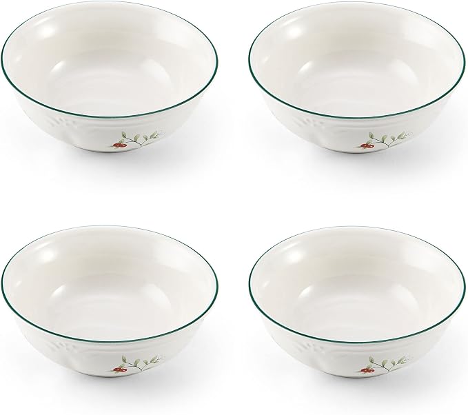 Pfaltzgraff Winterberry Set of 4 Soup Cereal Bowls, 12 Ounce - Image 2