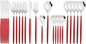 JASHII Flatware Serving Set 24 Piece, Stainless Steel Silverware Set, Modern by JASHII