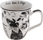 Karma Gifts 16 oz Black and White Boho Mug Dog by KarmaGifts