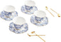 Vintage Floral Porcelain Tea Cup and Saucer Set by Unknown